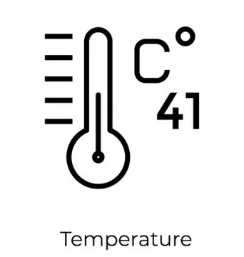 Hot Temperature Vector Stock Illustration