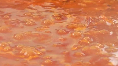 Hot tomato soup Stock Footage 11238414