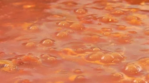 Hot tomato soup Stock Footage 11238422
