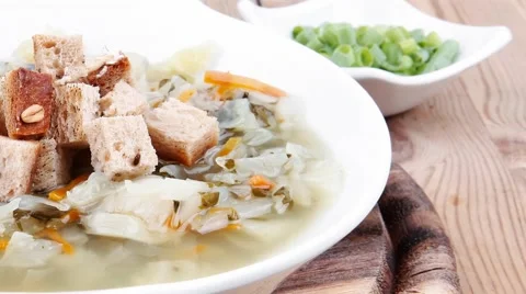 Hot vegetable soup 库存影片 58809601