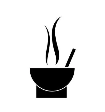 Hot vegetable soup. vector illustration isolated. Stock Illustration