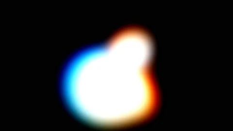 Hot Warm White Blue Red Blob Morphing Shape Stock Footage 139736661