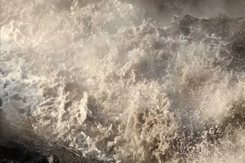 Hot wastewater. Stock Footage 12515000