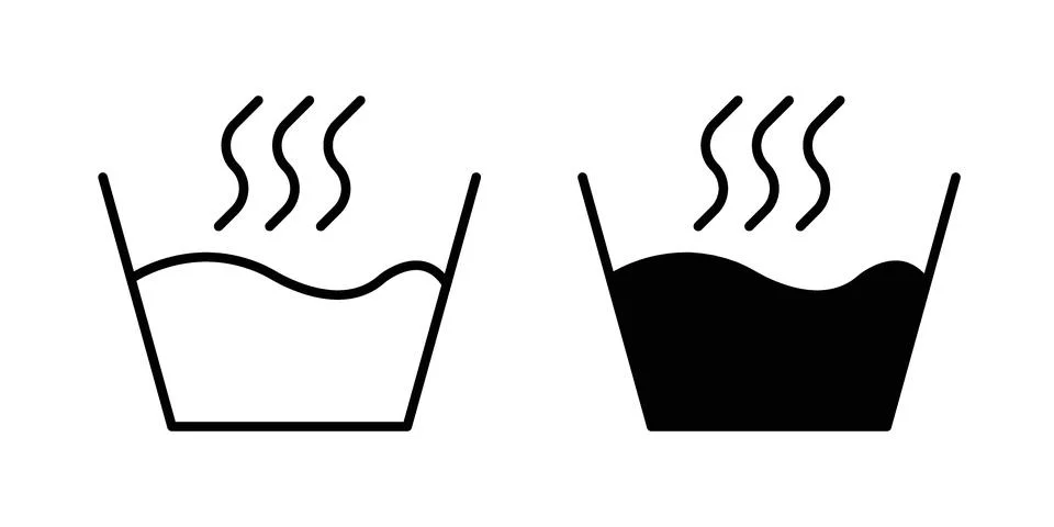 Hot Water icon vector design illustrations Stock Illustration