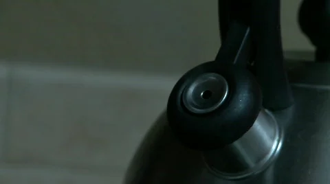 Hot Water Kettle Stock Footage 484013