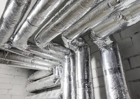 Hot water supply system. Stock Photos