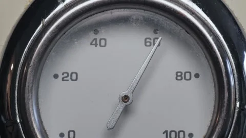 Hot water thermometer on heater Stock Footage 337858304