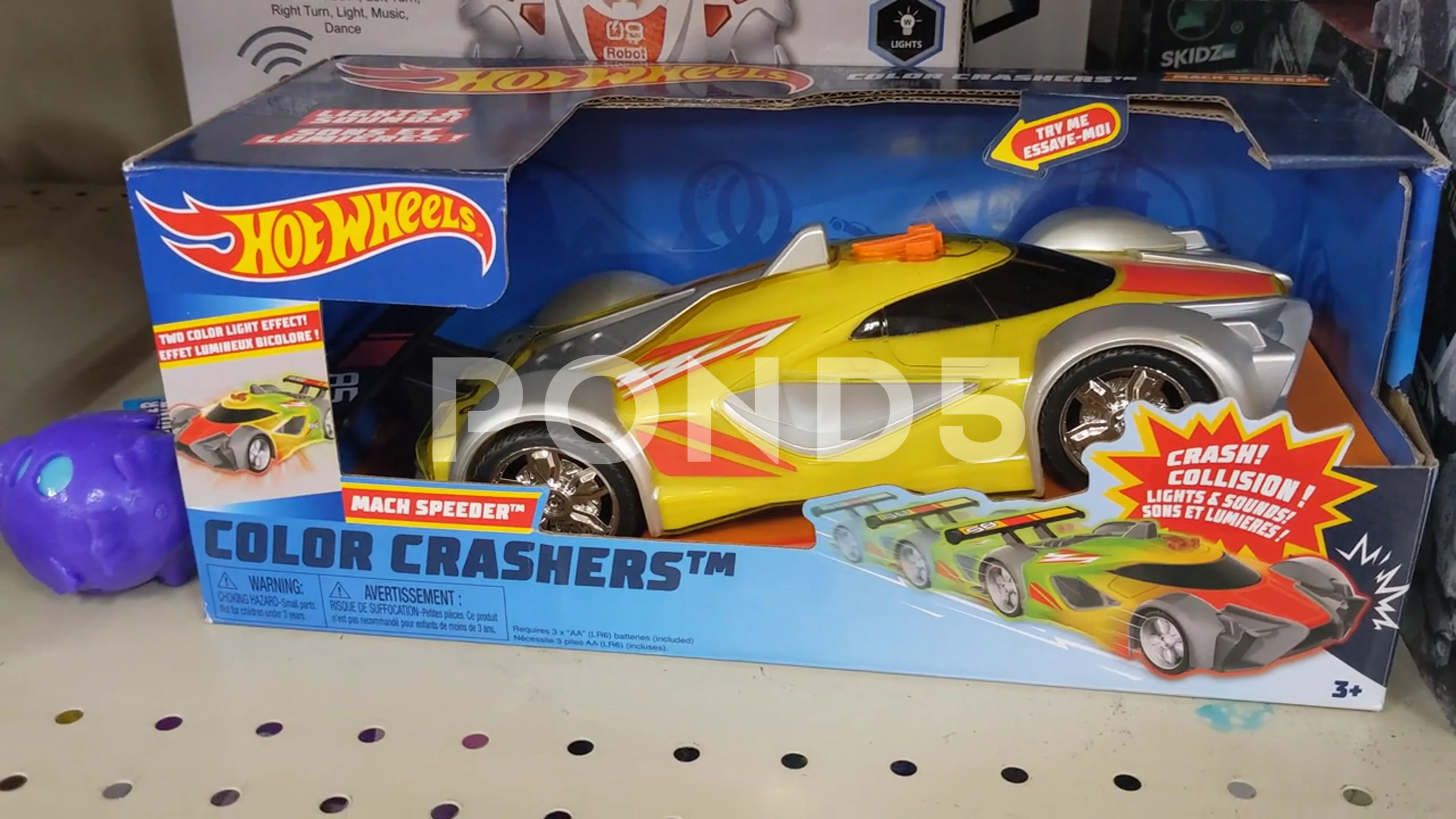 Hot Wheels Color Crashers Retailer Stock Video Pond5