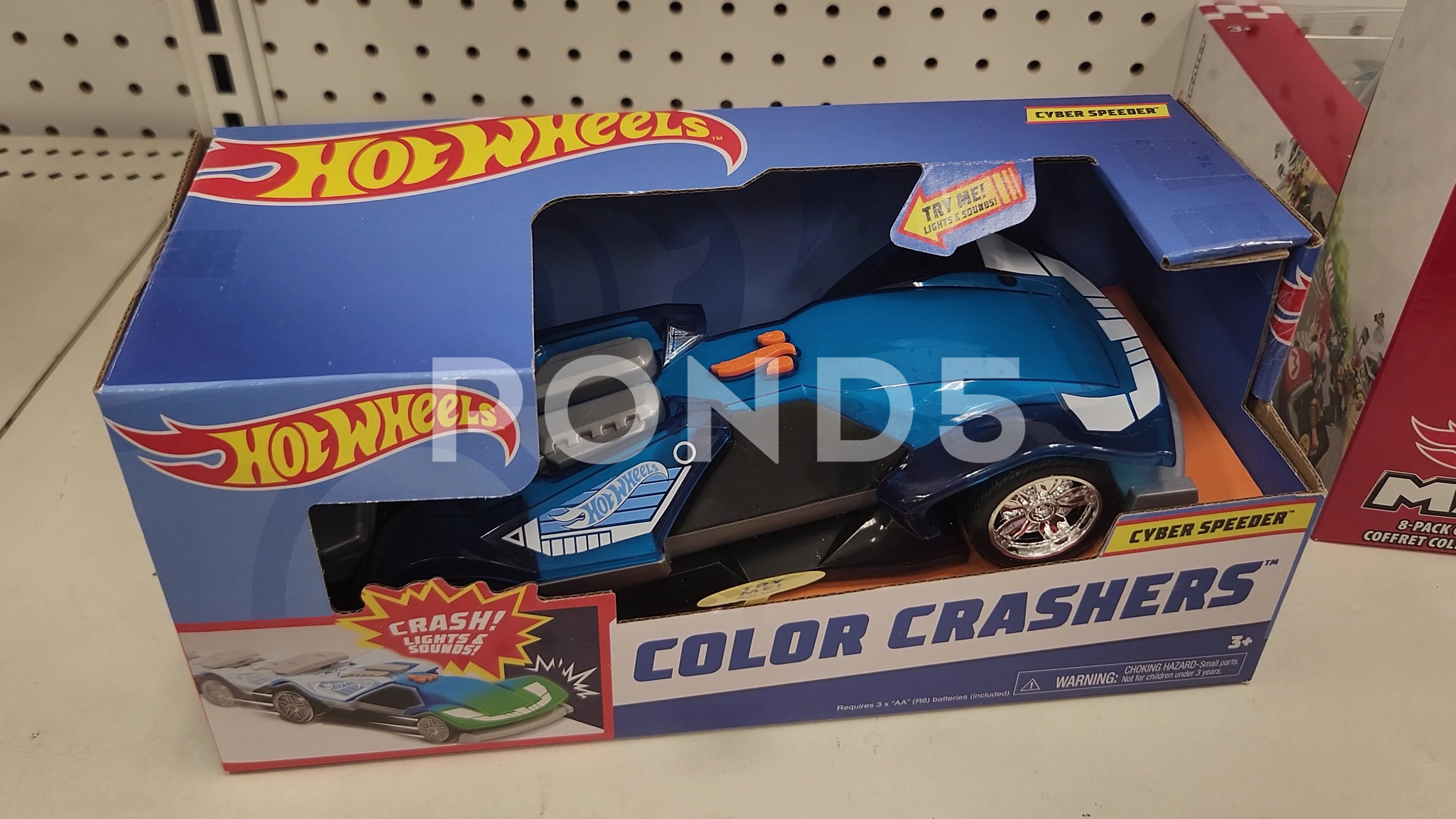 Hot Wheels Color Crashers Cyber Speeder Motorized Toy Vehicle