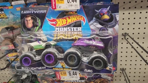 Hot Wheels Monster Disney Pixar Lightyear Retailer Toy Stock Footage 242525802