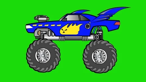 Hot wheels monster truck for children Stock Video Pond5