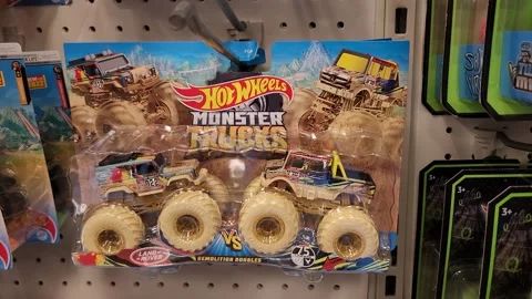 Hot Wheels Monster Trucks Toys Stock Video Pond5