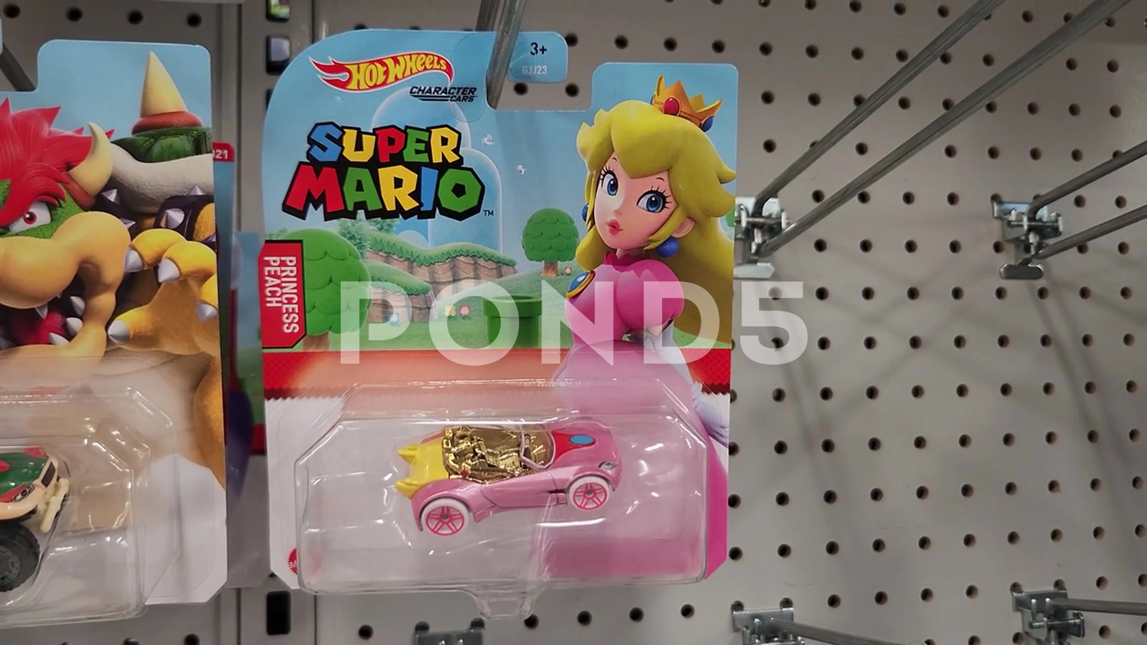 Hot Wheels Super Mario Peach Car, Stock Video