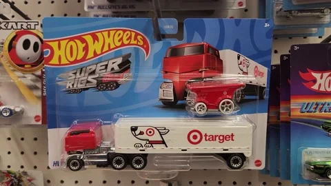 Hot Wheels Super Rigs Target Semi Truck ... | Stock Video | Pond5