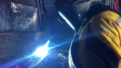 Hot work activities. Stock Footage 82152196