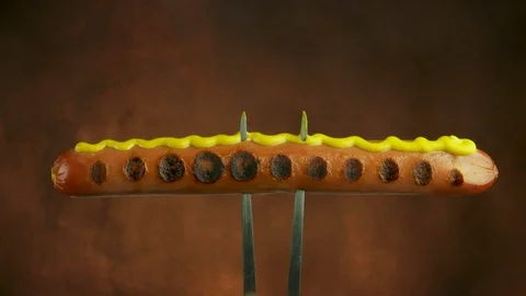 Hotdog fork Stock Footage 112592182