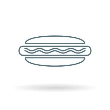 Hotdog icon Stock Illustration