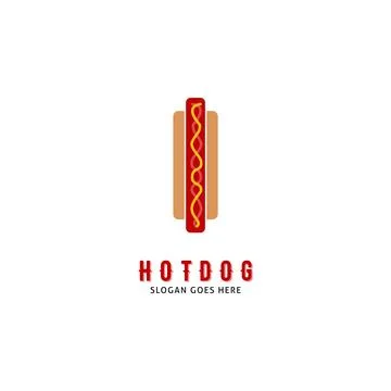 Hotdog Icon Vector Logo Template Illustration Design Stock Illustration