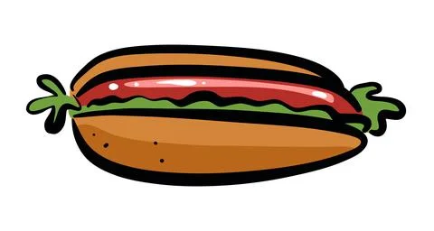 Hotdog Stock Illustration