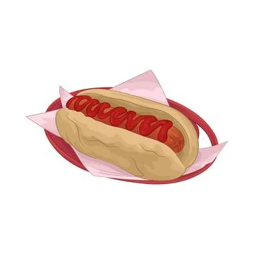 Hotdog Illustration Stock Illustration