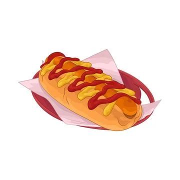 Hotdog Illustration Stock Illustration