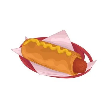 Hotdog Illustration Stock Illustration