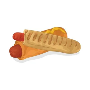 Hotdog Illustration Stock Illustration