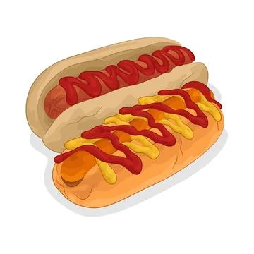 Hotdog Illustration Stock Illustration