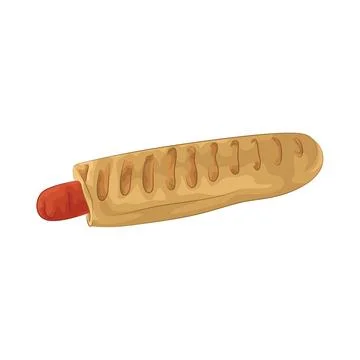 Hotdog Illustration Stock Illustration