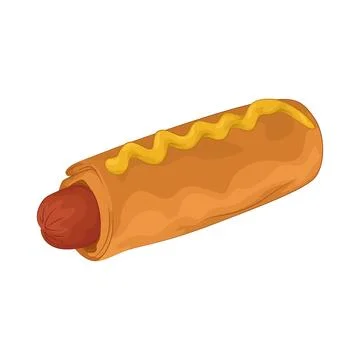 Hotdog Illustration Stock Illustration