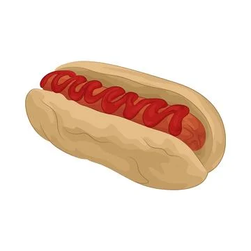 Hotdog Illustration Stock Illustration