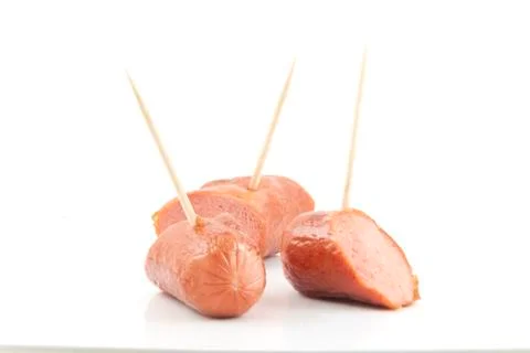 Hotdog sampler Stock Photos