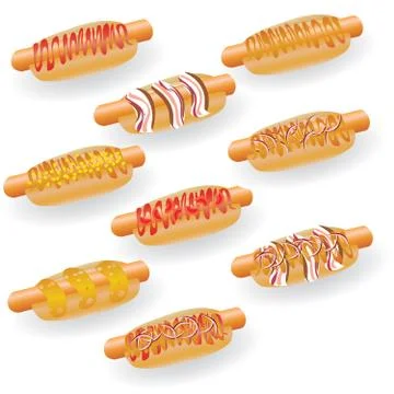 Hotdogs Stock Illustration