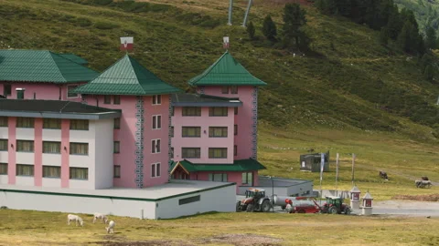 Hotel at the Alps Stock Footage 141122500