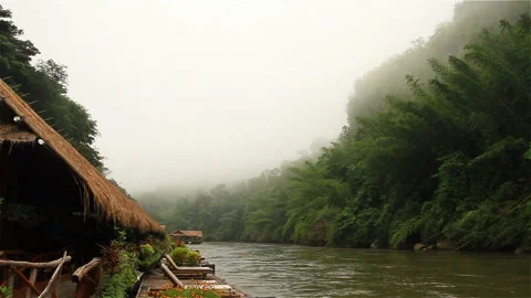 Hotel and river Stock Footage 287963569