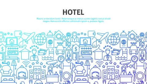 Hotel Art Concept Stock Illustration
