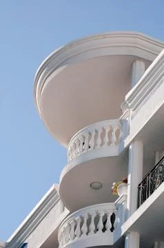 Hotel balcony Stock Photos