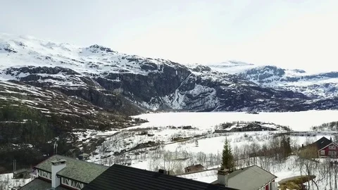 A hotel based in Flåm Vídeo Stock 76212893