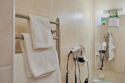 Hotel bathroom interior Stock Photos