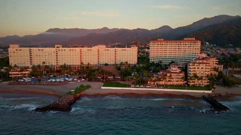 Hotel on beach Stock Footage 147746166