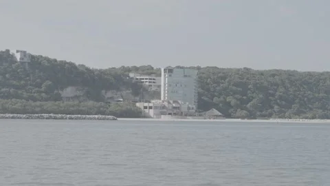 Hotel on the beach 스톡 동영상 301247166