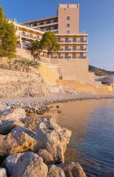 Hotel on the beach Stock Photos