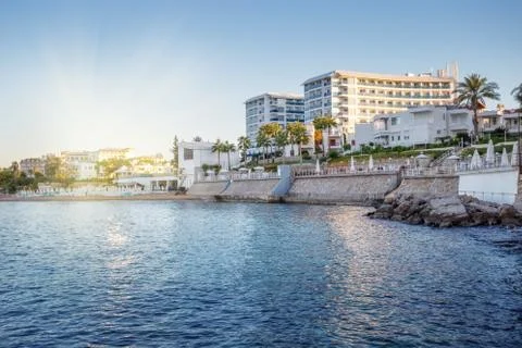 Hotel on the beach Foto stock