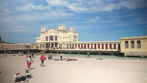 Hotel beach sicily Stock-Footage 147041538