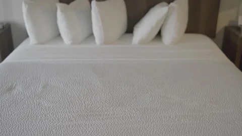 Hotel bed Stock Footage 316188391