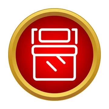 Hotel bed icon symbolizing rest and accommodation services Stock Illustration