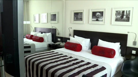 Hotel Bed Room Suite Video stock 706544