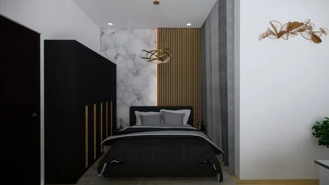 Hotel Bedroom Stock Footage 231440452