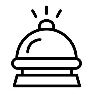 Hotel bell Vector Icon Design Illustration Illustrazione stock