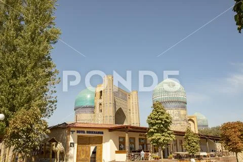 Hotel Bibikhanum, Samarkand, Uzbekistan Stock Photos